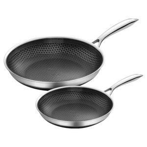 쿡셀 인덕션 IH 세라믹 블랙에디션 프라이팬 2종 세트, 블랙, 1세트, 프라이팬 20cm + 28cm