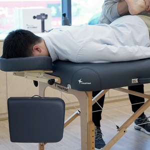 트라택 접이식 마사지 베드 프리미엄, 네이비
