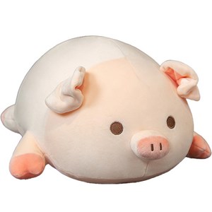 포테가르 새끼돼지 쿠션, 40cm, 살구, 1개