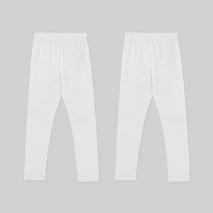 롤리트리 아동용 9부 면스판 베이직 레깅스 2p