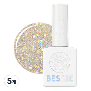 베씨 글리터젤, GL34 금빛 모래사장, 11ml, 5개