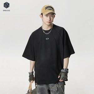 SMALELCC 남자반팔티 일상 트랜드 반팔티 루즈핏 티셔츠 반팔티셔츠 WWY798