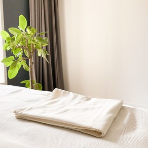 oren 강화 소창 낮잠이불 대형타올 (국내산 무형광 면 실 100%) 오랜라이프, 정련안함, 3겹