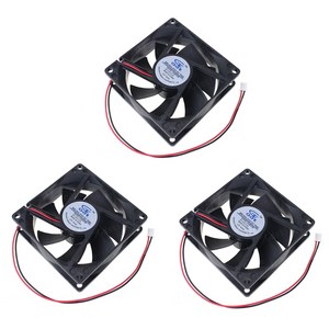 JK 쿨러92mm 컴퓨터 쿨링팬 공냉식냉각 2핀 FAN, 3개