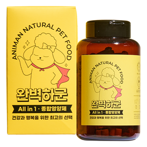 애니먼 올인원 종합영양제 개선 강아지 쿠키 영양제 250g 1개, 면역력 강화