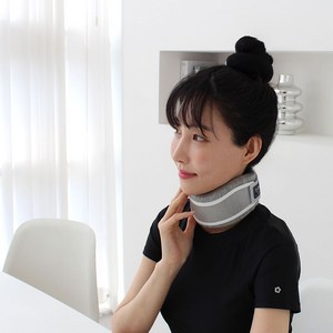 실루엣 의료용 목보호대 목견인기 목디스크 거북목 교정기, NS174 그레이, S, 1개
