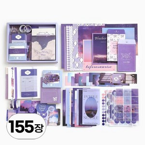 대용량 세트 빈티지 다꾸 스티커 메모지 배경지 패키지 레트로 스타일 키치 감성 sticker 팩 인스 용품 다이어리 꾸미기 조각 씰 스티커북, R99803E(B-4 155장, 1세트