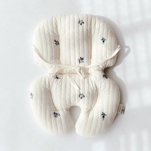 돗투돗x마롤로뜨 체어라이너 유아시트 아기의자 방석 식탁의자 시트, 퍼플베리_자수체어라이너S