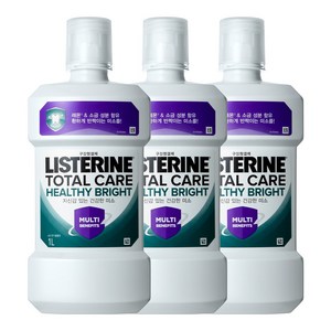NEW 리스테린 토탈케어 헬씨 브라이트 구강청결제, 3개, 1L