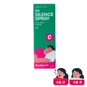 클리어리서치 코골이 특허 3종 보유 닥터스프레이 딥슬립 의약외품, 2개