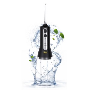 FASEN 무선 구강세정기 살균 소독 스케일링 구강세척기 F600, 블랙 F600