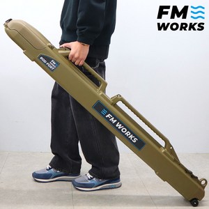 FM웍스 로드포트 140 to 240 이동식 로드케이스 바퀴 탑재 원정케이스, 카키