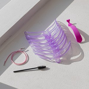 지피코 여성 눈썹 가이드틀 아이브로우 그리기 초보 틀, 1세트, 퍼플