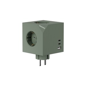 오리지니크 뽀큐트 고속충전 고용량 멀티어댑터 USB 무선 멀티탭, 딥그린(무선), 1개, 7.5cm