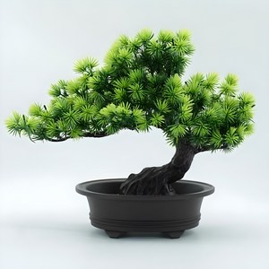 인조 소나무분재 인테리어조화 인조 나무 실크플라워, 소나무 분재 조화 4번, 1개, 소나무