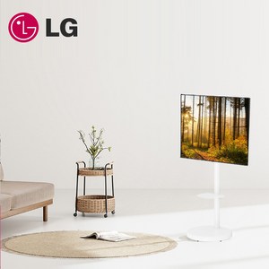 LG전자 55인치 스마트 TV UHD 4K 이동형 거치대 엘텐바이미 유튜브 넷플릭스 디즈니 미러링, 스탠드형, 삼탠바이미, 방문설치