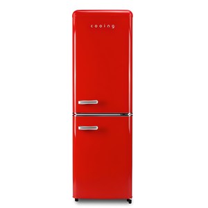 쿠잉전자 레트로 콤비 151L 2도어 냉장고 방문설치, REF-C153R