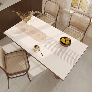 포령 방수식탁보 미니멀리즘 테이블보 매트 식탁매트, 80×140cm, B-심플 아크, 1개