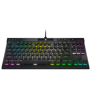 커세어 K70 RGB TKL OPX 텐키리스 광적축 게이밍 기계식 유선 키보드, 블랙, RGp0130, 적축