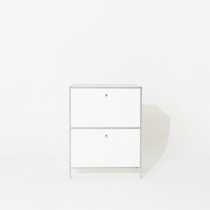 이루다 700 2단 수납장 미드센츄리 거실 모듈서랍장, 01. 화이트