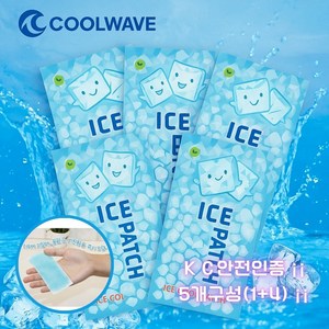 쿨웨이브 시원한 해열패치 골프 스포츠 쿨패치 아이스패치 냉각시트 민트향 5p, 1세트