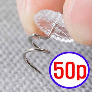 침대 커버 쇼파 시트 이불 밀림방지 고정핀, 50개, 투명