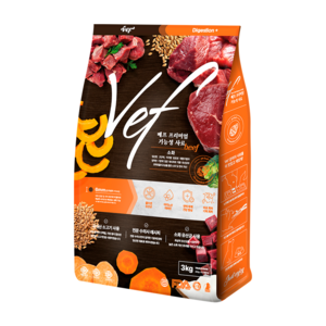 Vef 8free 전연령 강아지 사료, 1개, 3kg, 소