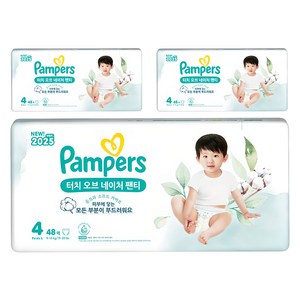 팸퍼스 2025 터치오브네이처 팬티형 기저귀 남여공용, 4단계, 144매