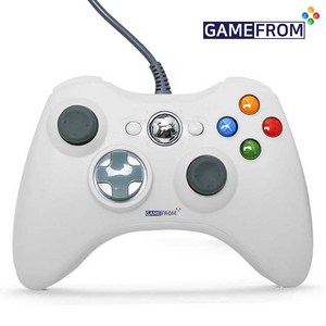 컨트롤러 게임패드 엑박 XBOX PC 스팀 피파 핸드폰 호환, 1개, 360호환게임패드, 화이트
