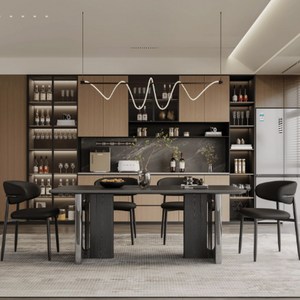알모어 모던 세라믹 식탁 의자 4인용 가구 포세린 세트 대리석 1200 주방 고급, 테이블 + 문체어 4