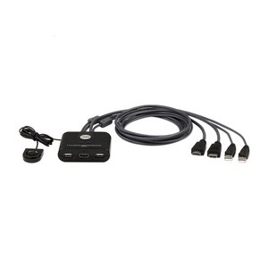 KVM스위치 HDMI USB 2포트 PC공유기 선택기 셀렉터, 1개
