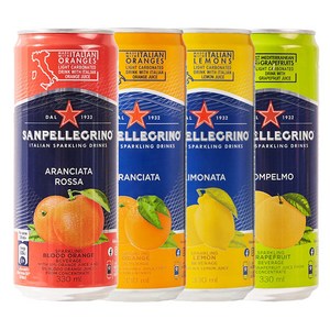 산펠레그리노 레인보우 아란시아타 로싸 330ml x 6p + 아란시아타 330ml x 6p + 리모나타 330ml x 6p + 폼펠모 330ml x 6p 음료세트, 1세트