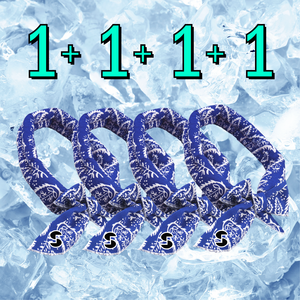 산컴퍼니 냉동 쿨 스카프 아이스 쿨링 넥쿨러 4개(1+1+1+1), 네이비x4개, 4개