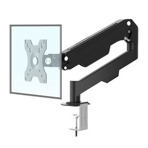 RUNHome 고중량 싱글 모니터암 거치대 포터블 베사홀 ARM-A1, 1개, 블랙