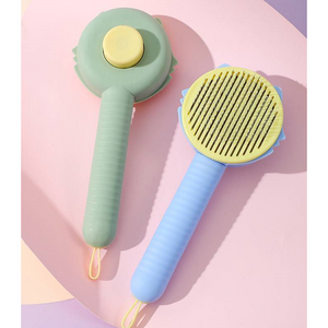 밸류플로우 반려동물 원터치 브러쉬, 그린, 1개