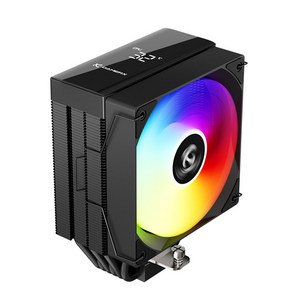 GAMERX MK2 CPU 쿨러 온도 사용량 표시, 블랙