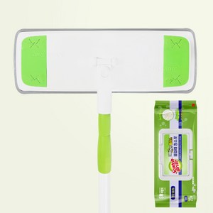 3M 스카치브라이트 EASY 올터치 클린 막대걸레 대형 + 물걸레청소포 대형 20매 + 훅걸이1p, 1세트