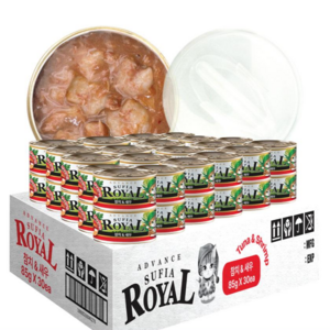 어드밴스 로얄 수피아 7종 85g x 60개입 고양이 캔 길냥이 통조림 간식, 60개, 수피아 참치&새우