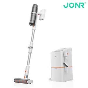 JONR 무선 진공청소기+청정스테이션 자동먼지비움 자동충전 접이식튜브 KC인증 국내버전, VC12PRO