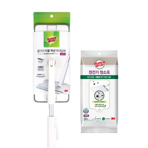 3M 스카치브라이트 올터치 더블액션 막대걸레 표준형+정전기청소포 표준형 30매, 1세트