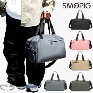 SMOPIG 방수 여행용 보스턴백 나일론 더플백 여행가방 + 흡기성 신발가방