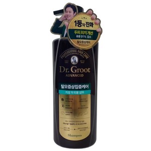 떡진 머리 전용 닥터그루트 탈모샴푸 지성두피용 지루성두피염 완화, 400ml, 1개