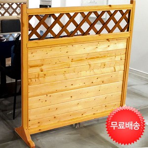 (주)이안랜드 럭셔리 원목 반 격자 파티션, 참나무