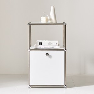 파스코 모듈 2단 400수납장 YJ-P805 모듈수납장, YJ-P805 화이트