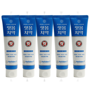 헬리덴티 프리미엄 잇몸치약, 120g, 5개