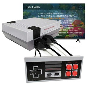 VILCORN 한국어 레트로 게임기 휴대용 가정용 게임기 2000개의 NES 클래식 게임 지원, 2000 게임