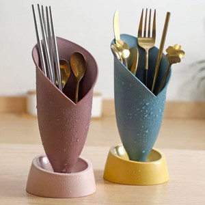 레디박스 북유럽ST 물빠짐 수저통 2개, 핑크+블루, 1개