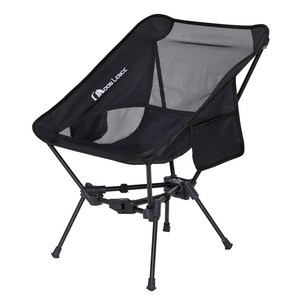 Moon Lence 4.0 컴팩트 포터블 폴딩 캠핑 체어, 1개, 블랙