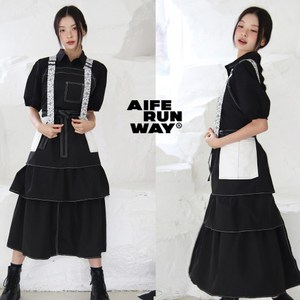 블랙칸타타 앞치마 카페앞치마 미용앞치마 방수 미용 공방 카페 apron, 1개