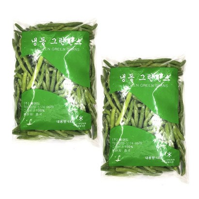 손씨푸드 냉동 그린빈스 x2 그린빈 껍질콩